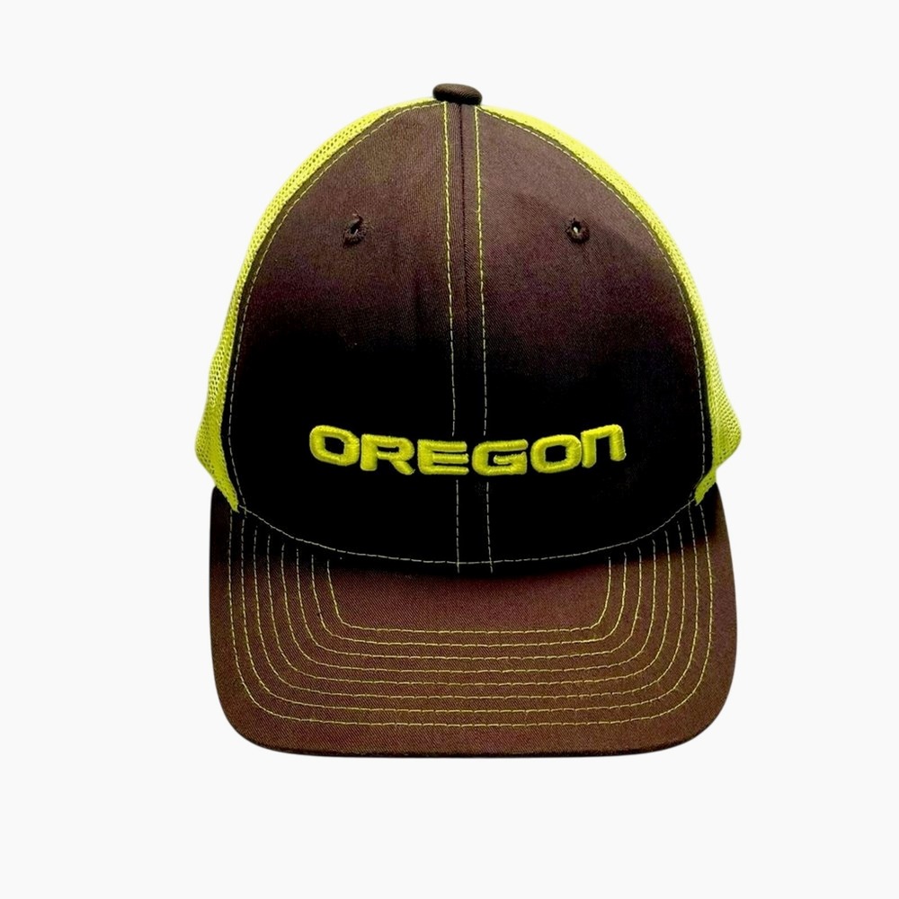 University of Oregon Ducks Trucker Style Baseball Hat Gray Black‎ Yellow